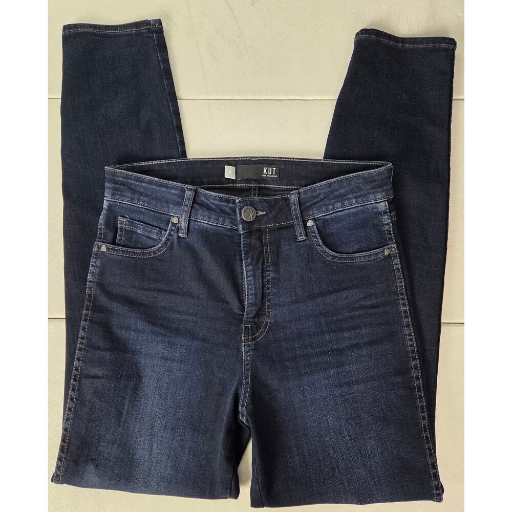 Kut from the Cloth Diana Fab Ab Skinny Jean Dark Wash Size 4 Classic Streetwear